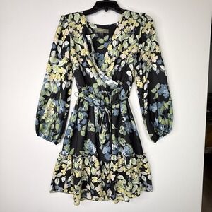 Melonie Womens Dress Navy Floral 8